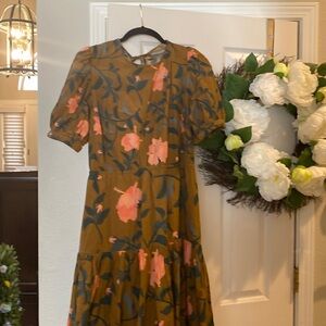 Honey and hibiscus dress NWT size 2x by Anthropologie. Gorgeous and practical!